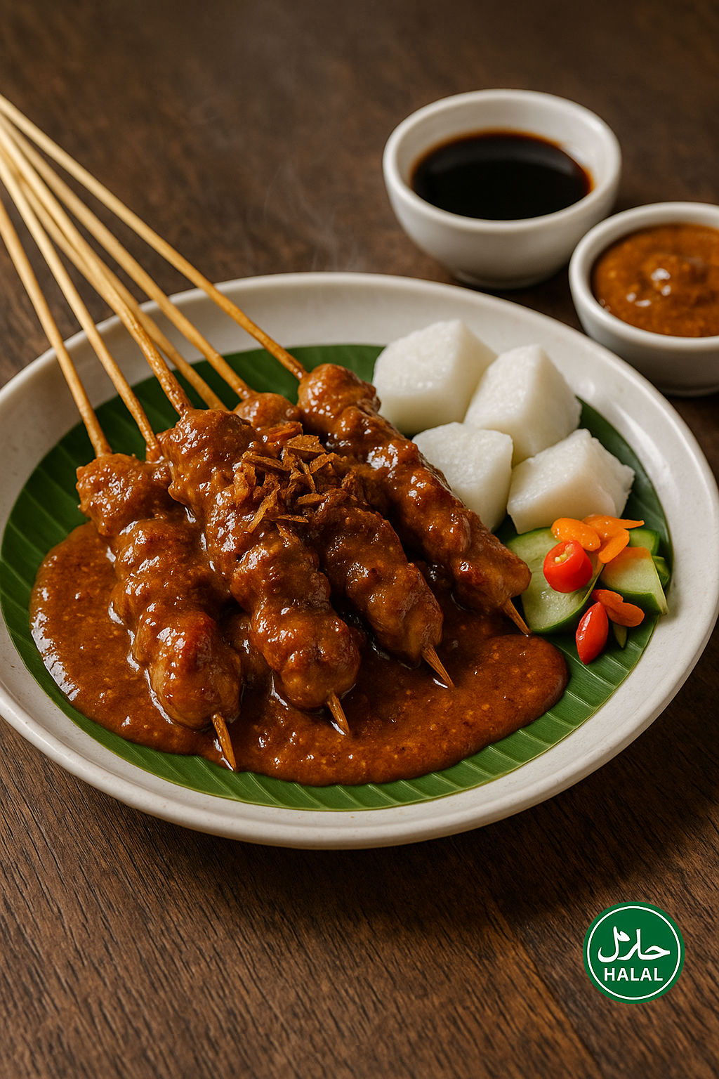 Sate ayam bumbu kacang